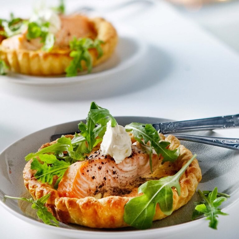 Zalmtaartje met mascarpone