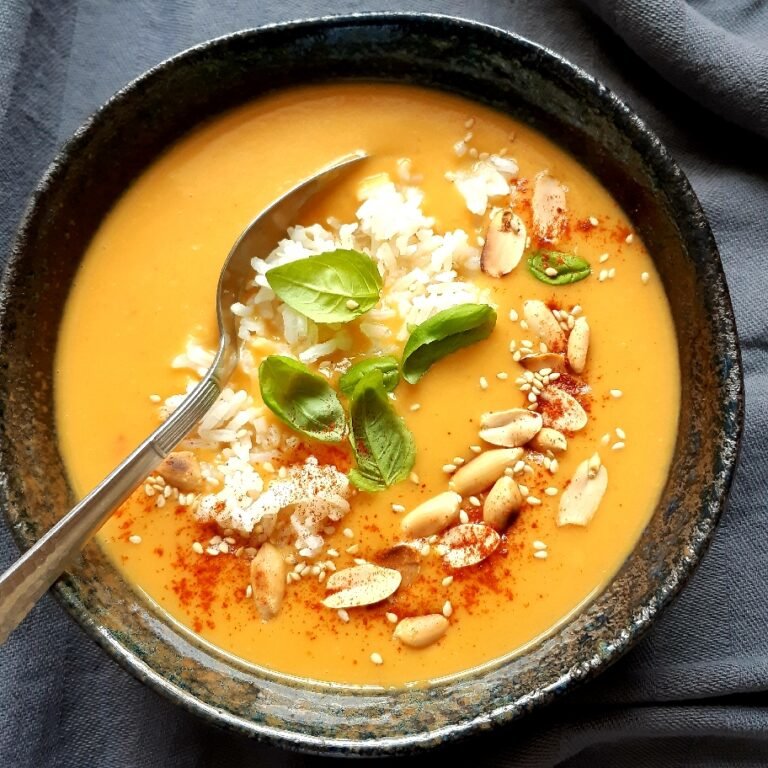 Zoete aardappelsoep 'African style'