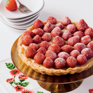 Aardbeientaart met bankerbakkersroom