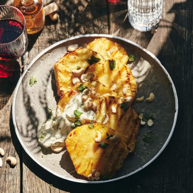 Ananas met rum & limoenmascarpone