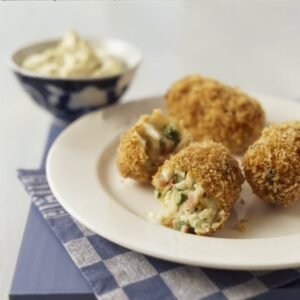 Aspergekroketjes met kappertjesmayonaise