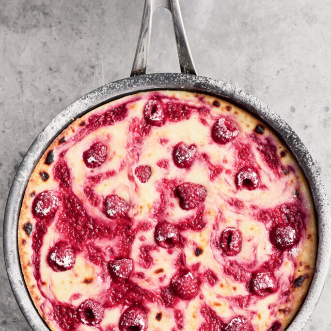 Baked citroencheesecake