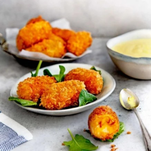 Chorizokroketjes met saffraanaioli
