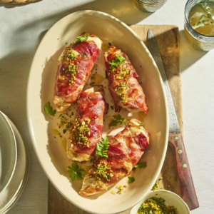 Kip in parmaham met gremolata