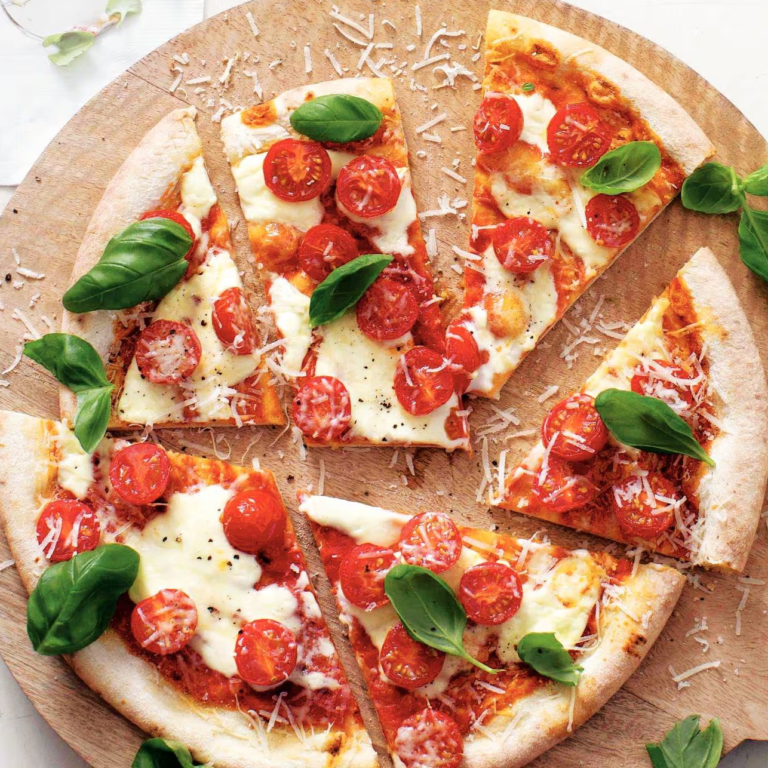 Pizza met tomaat & mascarpone