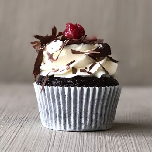 Schwarzwalder-cupcakes