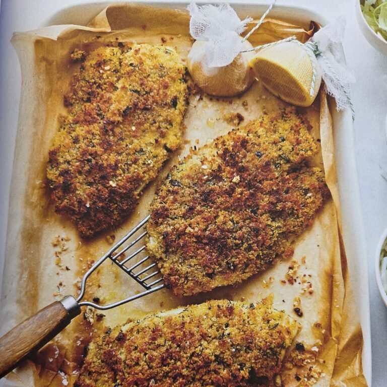 Visschnitzel met kappertjes & citroen