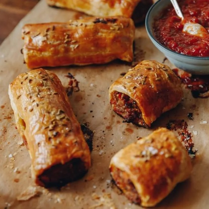 Saucijzenbroodjes met varkensvlees & venkel