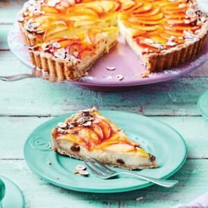 Appeltaart met custard en hazelnoot