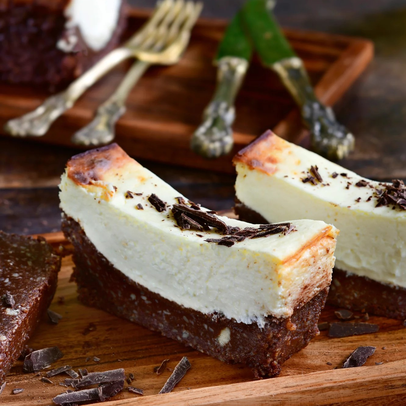 Brownie-cheesecake noten & citrusrasp