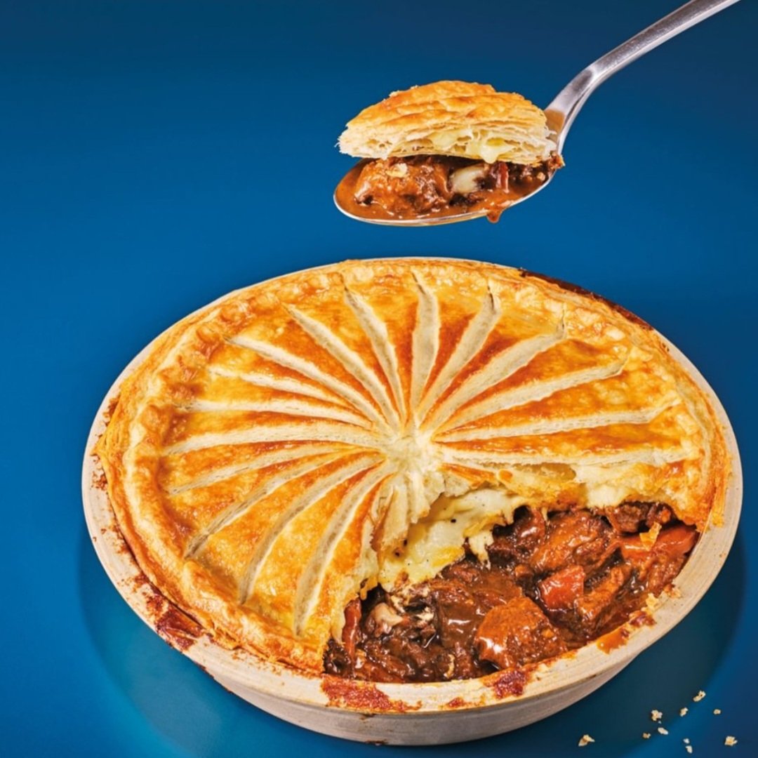 Britse pie met hert