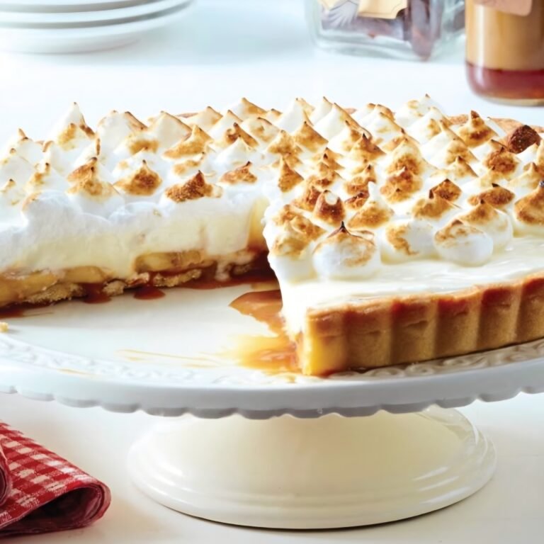 Banoffeetaart met meringuetoefjes