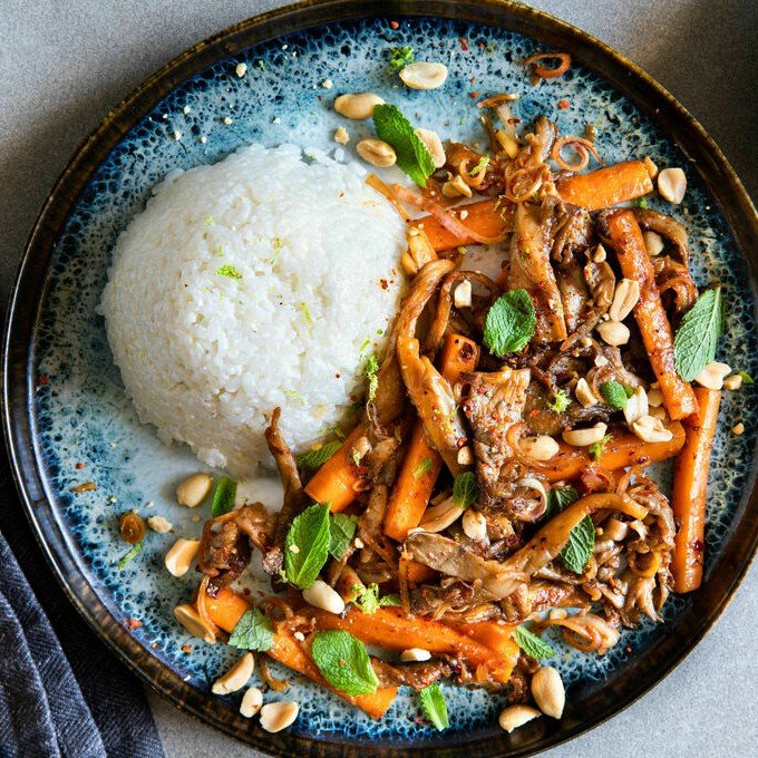 Thais paddenstoelenpannetje met citroengras