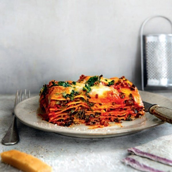 Lasagne met palmkool & venkelsaucijs