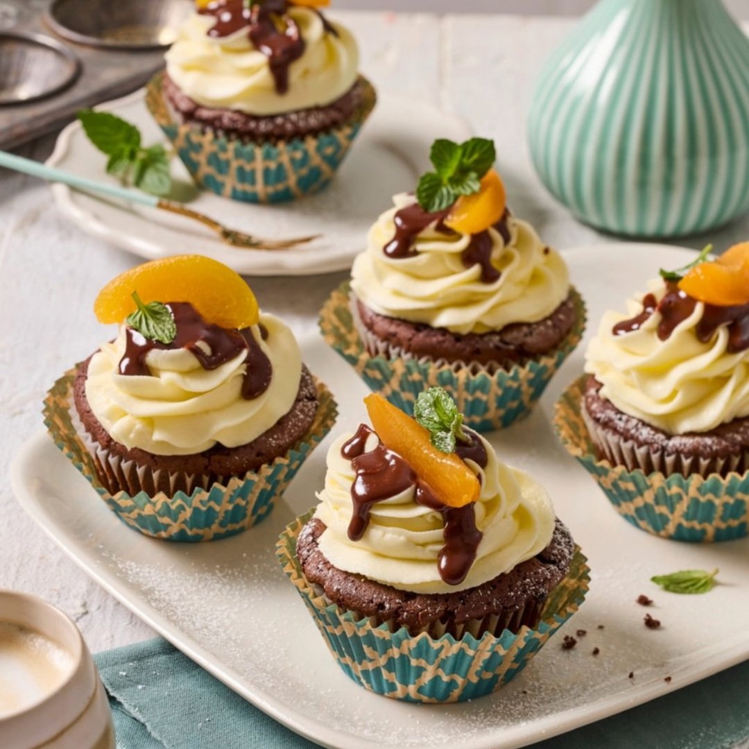 Abrikozen-browniemuffins