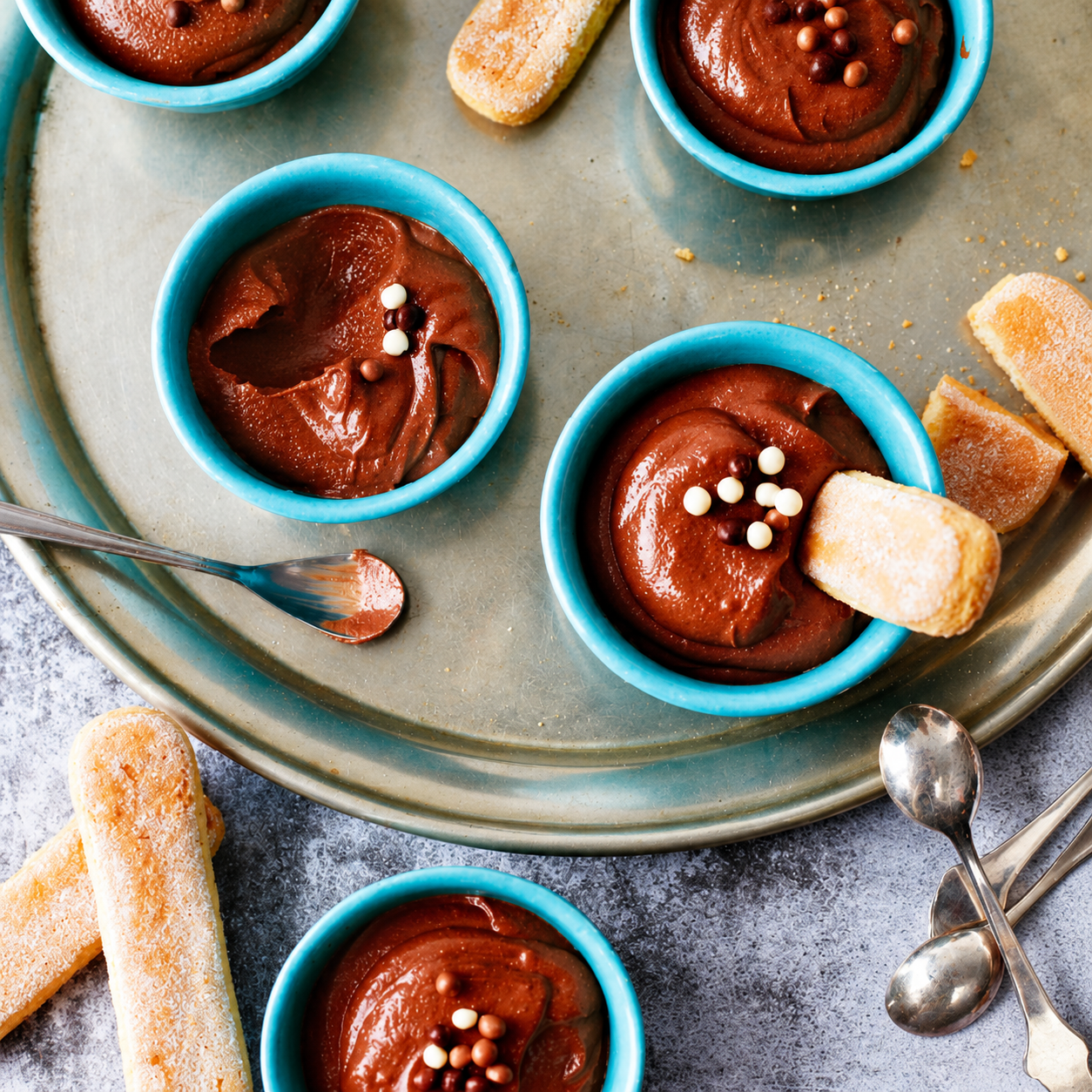 Makkelijke chocolademousse met ricotta