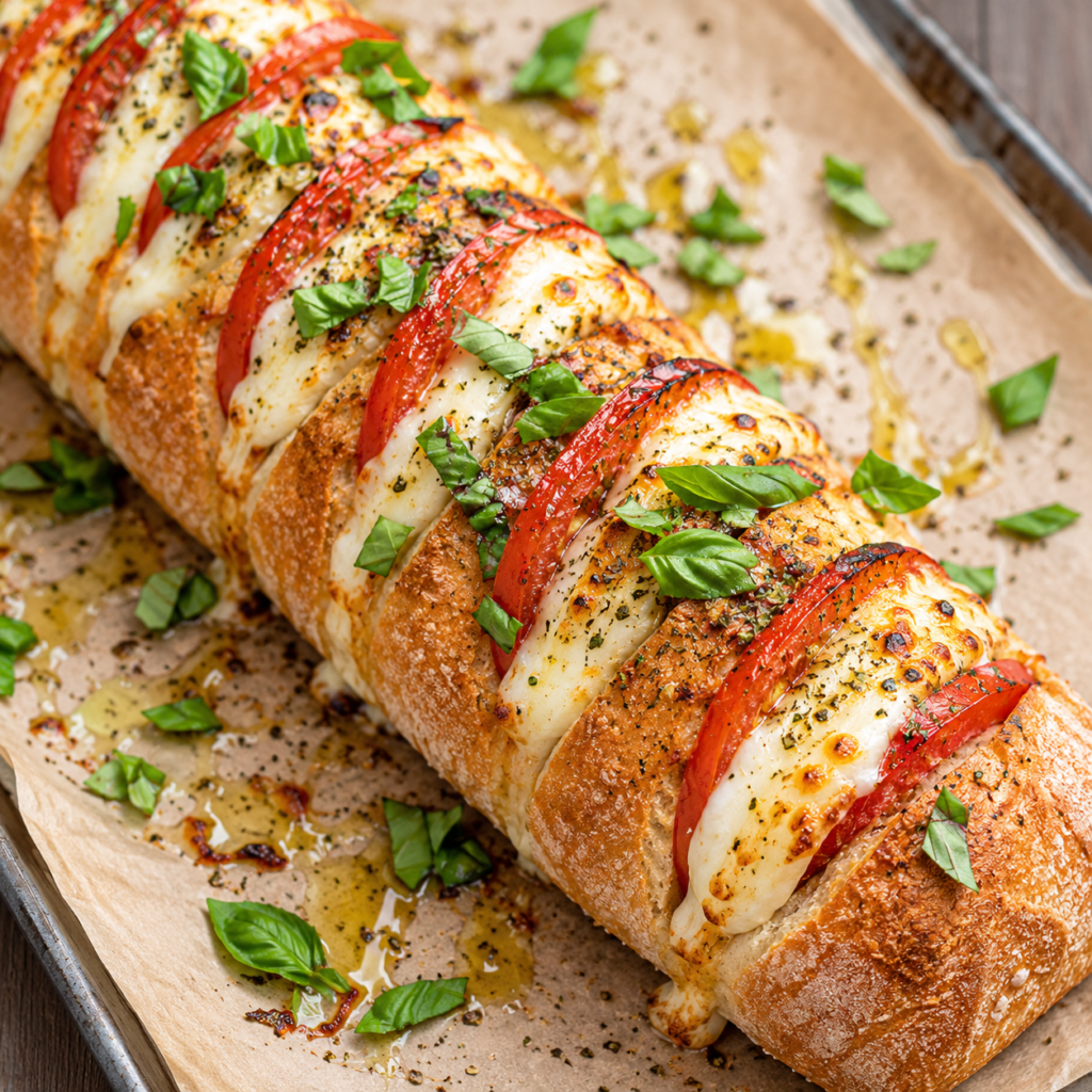 Ciabatta met tomaat en mozzarella