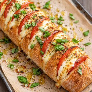 Ciabatta met tomaat en mozzarella