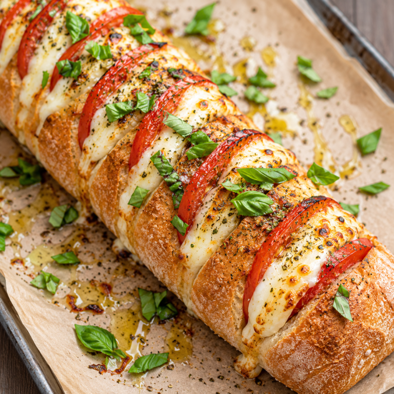 Ciabatta met tomaat en mozzarella