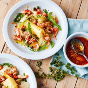 Lasagne met rivierkreeft & gerookte heilbot