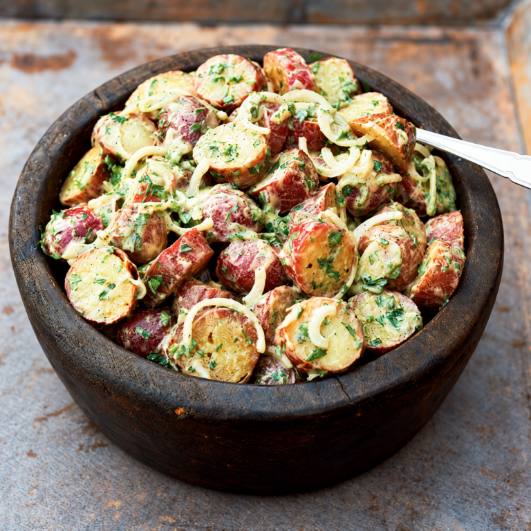 Warme aardappelsalade