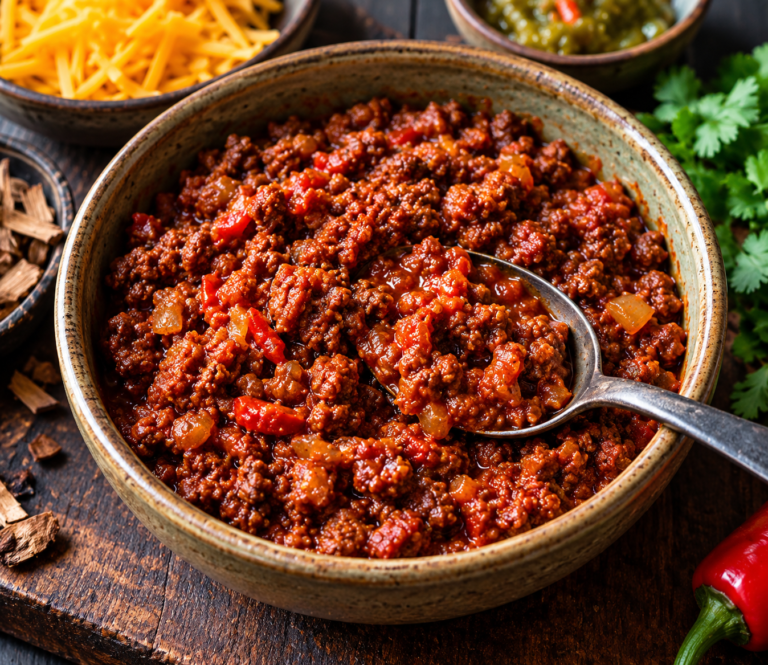 Smoky chili van rundergehakt