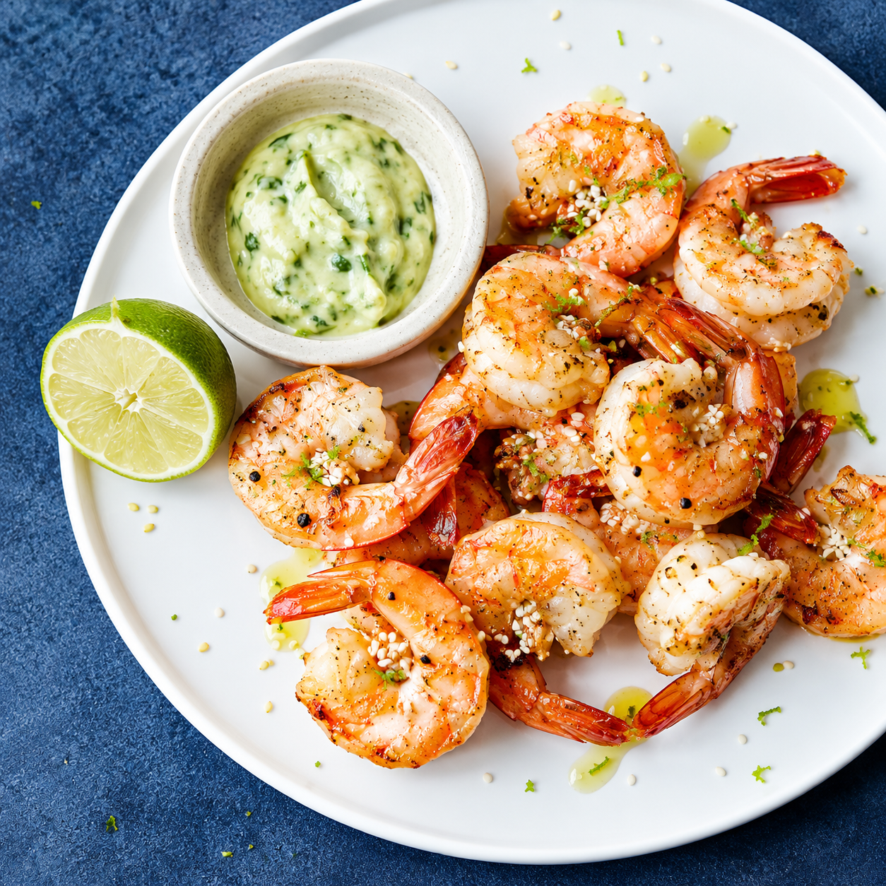 Scampi's met wasabimayonaise